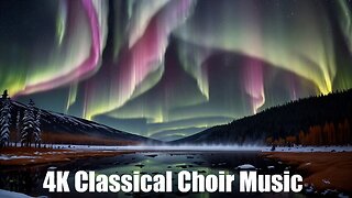 Modern Classical Choir Music - Choir Hymn | (AI) Audio Reactive Realistic | Swedish Lapland