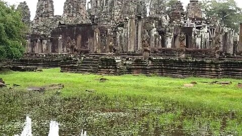 Tour Siem Reap2021, Bayon Temple Rainy Season #ShortsClip2021 / Amazing Tour Cambodia.