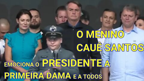 CAUÊ SANTOS O MENINO FARDADO QUE EMOCIONOU TODOS CANTANDO HINO NACIONAL - CONVENÇÃO DO REPUBLICANOS