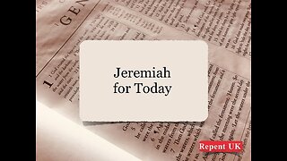 Jeremiah for Today