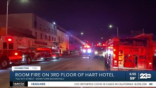 Investigators looking into Hart Hotel fire in Bakersfield