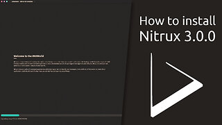 How to install Nitrux 3.0.0