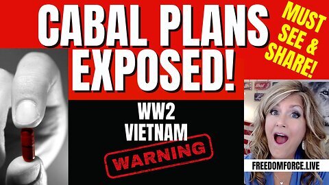 Melissa Redpill Stream - Cabal Plans Exposed - WW1, Vietnam... SHARE THIS!