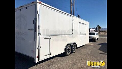 2018 24' Haulmark Food Concession Trailer | Double Side Open-Air Mobile Food Unit for Sale
