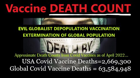 VACCINE DEATH COUNT FROM JANUARY 2021 TO APRIL 2022