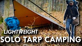 Solo Tarp Camping With Lightweight Tarp - DD3x3, Raised Bed