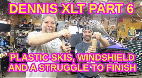 Dennis' XLT Part 6. Struggle to the finish line. Vintage Polaris Snowmobile sled triple