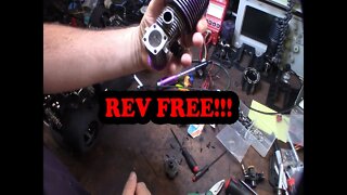 FC .28 Nitro RC Engine Rear Cover installation pull start electric roto start removal parasitic draw