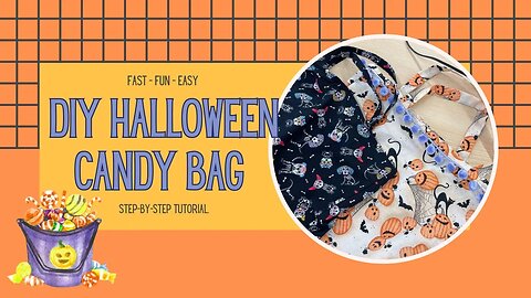 🧵 DIY Halloween Treat Bag 🎃 Easy Serge or Sew 👻