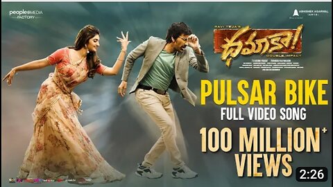 Pulsar Bike Full Video Song | Dhamaka | Ravi Teja | Sreeleela | Thrinadha Rao | Bheems Ceciroleo