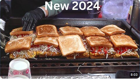 Street Toast Master who Only Sells 2024 for 3 Hours Myeongdong Toast,Korean street food