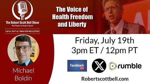 Parent VaX Hesitation, Long COVID Risks, Western Diet Dangers, Poop Health, Michael Boldin, Tenth Amendment Center - The RSB Show 7-19-24