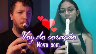 Como tocar VOZ DO CORAÇÃO de NOVO SOM na FLAUTA DOCE e outros instrumentos