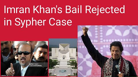 Imran Khan 's Bail Rejected in Sypher Case.