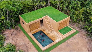 Building The Jungle Villa and Swimming Pool With Décor Private Living Room