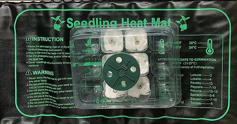 Seedling Heat Mat for Seed Starting,10" x 20.75" Hydroponic Heating Pad Durable Waterproof for...