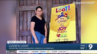 Lizzie's Loot collecting toys for local hospitals