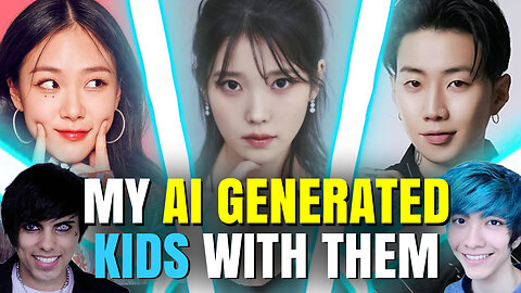 What would my kids look like? | My AI generated kids with Bibi, IU and Jay Park