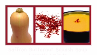 Comment Faire un Potage de Courge Butternut au Safran