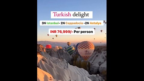 Turkish Delight holiday package