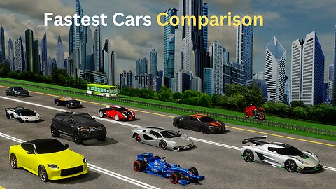 Fastest Cars Speed Comparison. Cars Speed Comparison