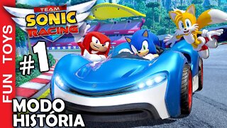 Team Sonic Racing #1 CAMPANHA - Início da nossa AVENTURA no MODO HISTÓRIA! Quem é o Bigodudo? 🏁🔵🏎