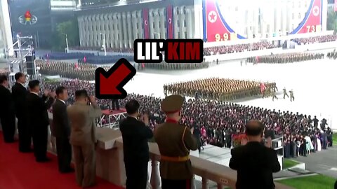 Kim Jong-Un's Reaction While Watching His Peasant Army March