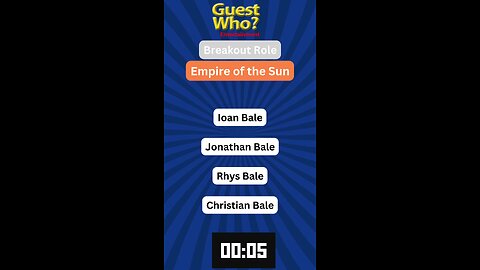 Guest Who #68 Quiz, Info, Facts and a Quote! | Empire of the Sun