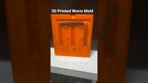 Free 3D Printed Worm Mold