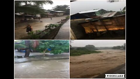 Super Typhoon Rai (Odette) Philippines Footage from Mindanao of Destructive Flooding Dec 16, 2021