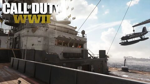 Call of Duty WW2 Multiplayer Map USS Texas Gameplay