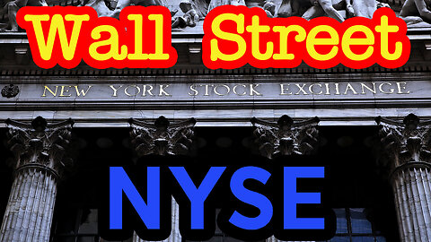 Wall Street - New York Stock Exchange - NYSE - with animated map