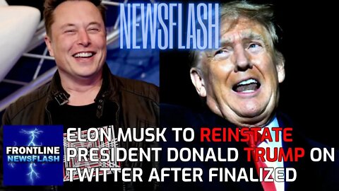 NEWSFLASH: Elon Musk States He Will Reinstate Donald Trump on Twitter!