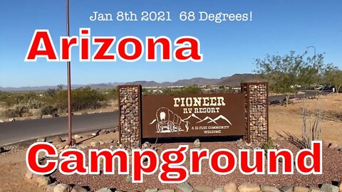 Pioneer Rv Park drone and tour 1-8-21