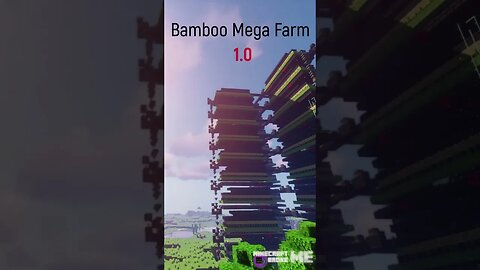 Relaxing Bamboo/Sugarcane Mega Farm [Minecraft] #shorts