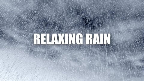 Relaxing Rain For Sleep - Gentle Rainfall with Black Screen to Sleep, Study, Relax, Reduce Stress