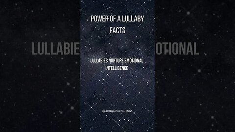 The Cool Lullaby Fact You Didn't Know You Needed #shorts #lullaby #facts