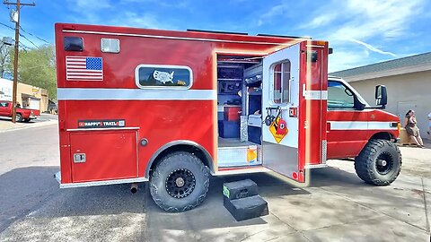 Retired Firefighter Converts his Ambulance into a 4x4 Camper Van