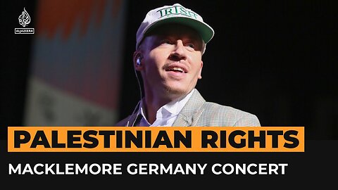 US rapper Macklemore defends Palestinian rights at German concert