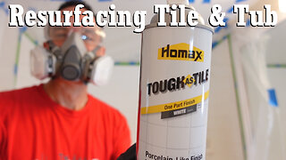 How to Resurface a Bathtub and Tiles with Homax Tough as Tile Refinishing Kit