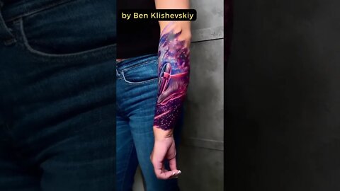 Stunning Tattoo by Ben Klishevskiy #shorts #tattoos #inked #youtubeshorts