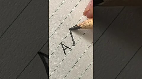 How do you write “A” comment now‼️#handwriting