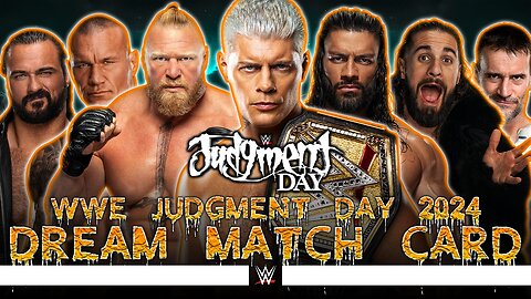 WWE Judgment Day 2024 - Dream Match Card [v3]