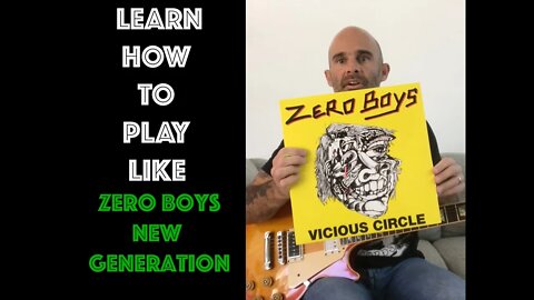 How To Play New Generation by the Zero Boys On Guitar Lesson - With Solo!