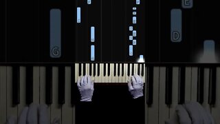 Magic Hands plays Jingle Bells - Easy Piano #shorts