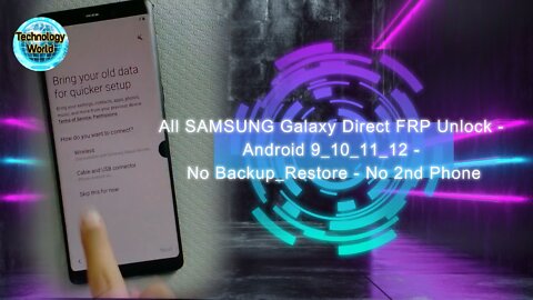 SAMSUNG Galaxy Direct Unlock FRP