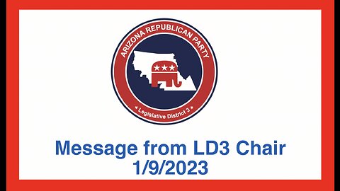Message from the LD3 Chair, January 9, 2023.