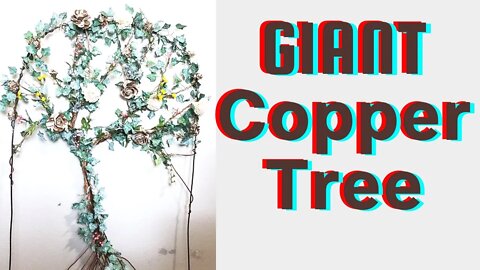 This Tree Looks Totally Different Now! #copper #wirewrap #solawoodflowers #shorts