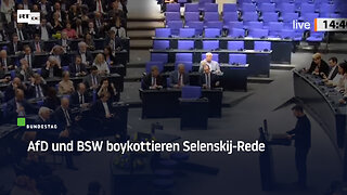 AfD und BSW boykottieren Selenskij-Rede im Bundestag