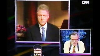 Vintage CNN - Bill Clinton - Monica Lewinsky Scandal - Larry King Live - Aug 17 1998